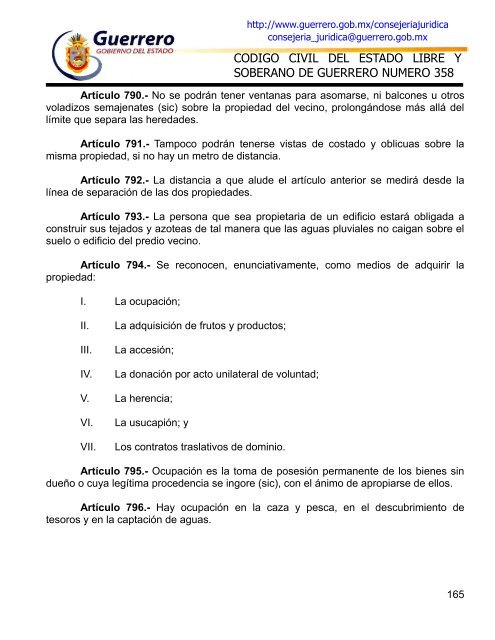 Guerrero - Código Civil - Orden Jurídico Nacional