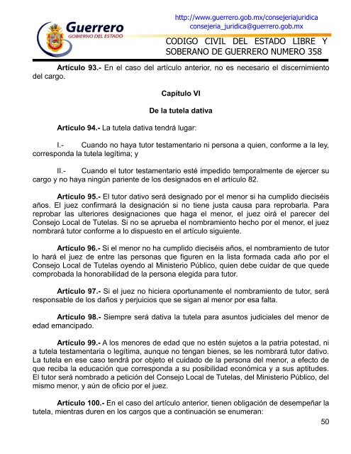 Guerrero - Código Civil - Orden Jurídico Nacional