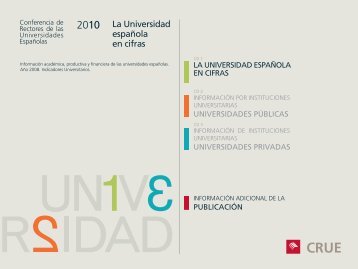 La Universidad Española en Cifras 2010 - CRUE
