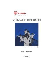 LA EDUCACIÓN COMO DERECHO - Fe y Alegria Argentina