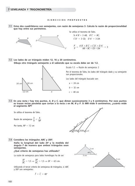 Lección 7. Semejanza y trigonometría.