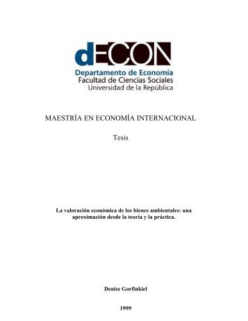 MAESTRÍA EN ECONOMÍA INTERNACIONAL Tesis - Departamento ...