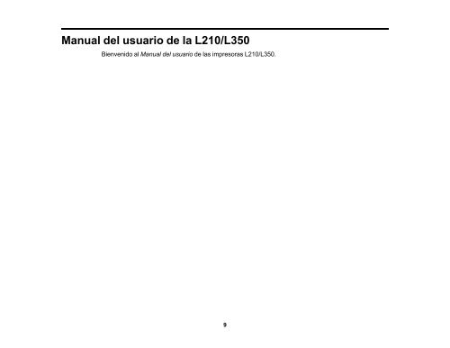 Manual del usuario de la L210/L350 - Epson