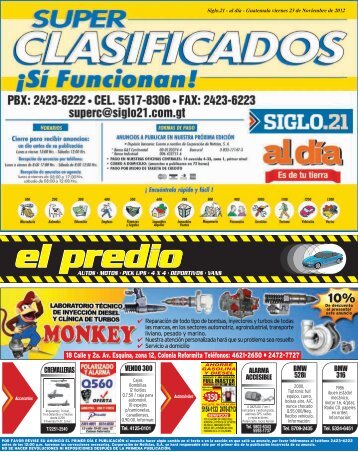 Clasificados - Siglo 21