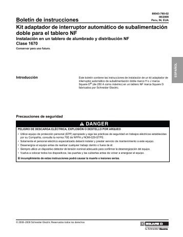 Kit adaptador de interruptor automático de ... - Schneider Electric