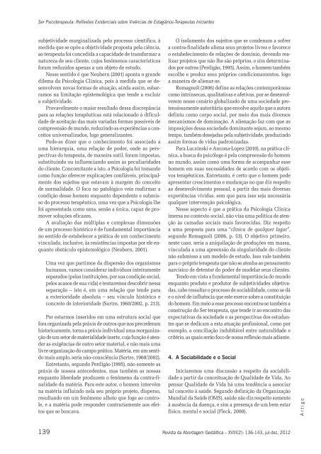 Revista da Abordagem Gestáltica - ITGT