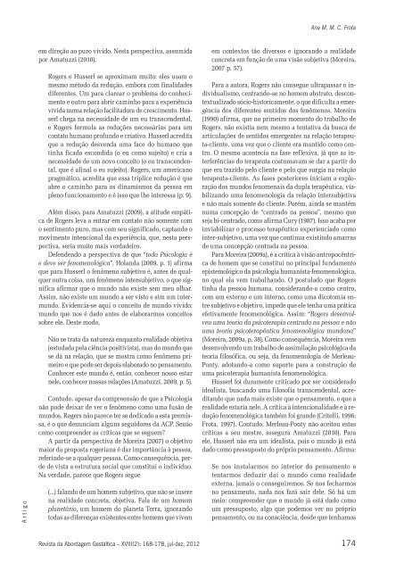 Revista da Abordagem Gestáltica - ITGT