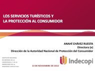 los servicios turísticos y la protección al consumidor - compal