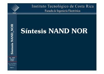 Síntesis NAND NOR