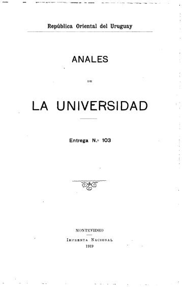 Año 29, entrega 103 (1919) - Publicaciones Periódicas del Uruguay