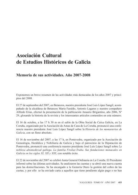 nalgures • tomo iv • año 2007 1 - Asociación Cultural de Estudios ...