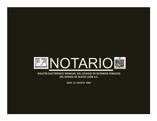 agosto 2009 - Colegio de Notarios Públicos del Estado de Nuevo ...