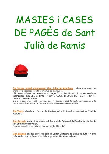 Còpia de Masies - Sant Julià de Ramis