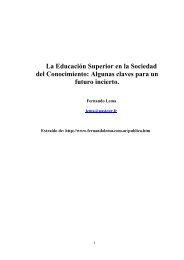 La Educación Superior en la Sociedad del Conocimiento: Algunas ...