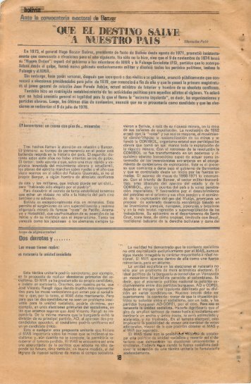 Mercedes Pe t¡t_ En 1973, el general Hugo Banzer Suárez ...