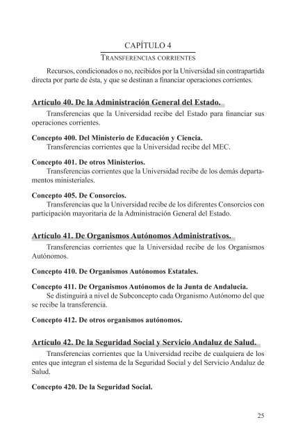 Clasificación Económica - Universidad de Sevilla