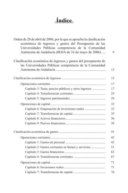 Clasificación Económica - Universidad de Sevilla