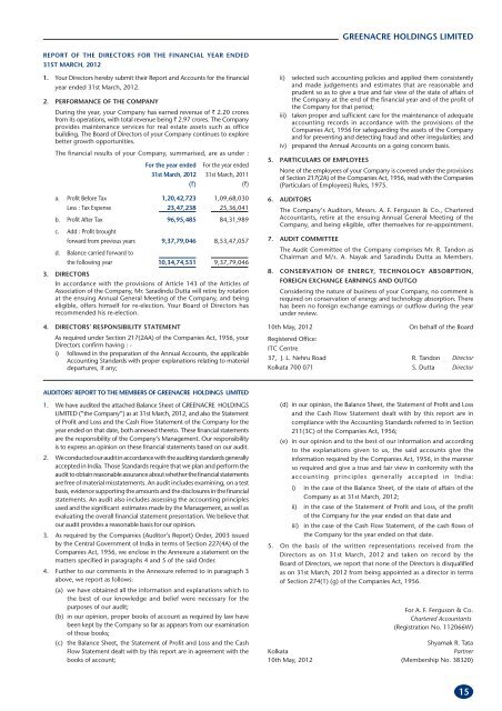 SUBSIDIARY COMPANIES - ITC Ltd