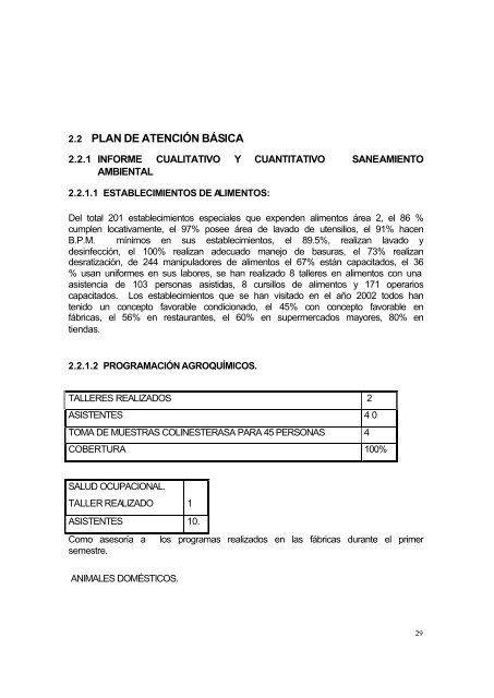 Informe de Gestión Municipio de Tebaida - Centro de ...