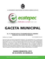 Bando Municipal Ecatepec de Morelos - H. Ayuntamiento de ...