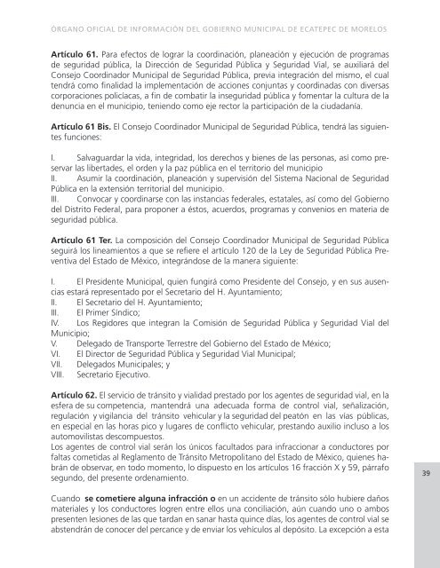 Bando Municipal 2011 - H. Ayuntamiento de Ecatepec de Morelos