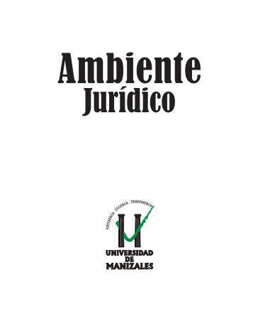 Ambiente Juridico 6.pdf - Universidad de Manizales