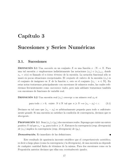 Análisis Matemático vol. I Funciones de una variable real. *