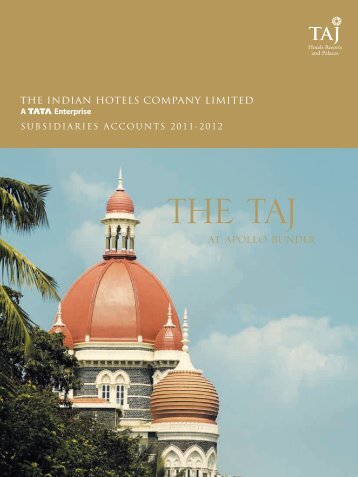 SUBSIDIARIES ACCOUNTS 2011-2012 - Taj Hotels