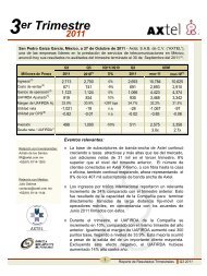 Q3 2011 Resultados (Español) - Axtel