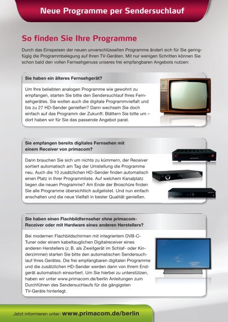 Info-Broschüre komplett - Primacom
