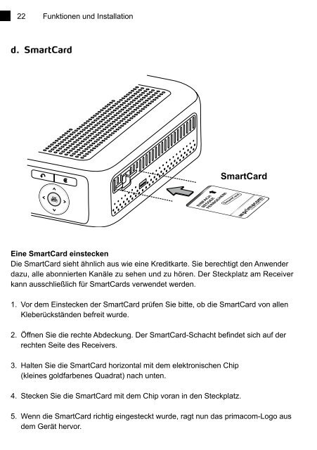 Anleitung HD-Festplattenreceiver - Primacom