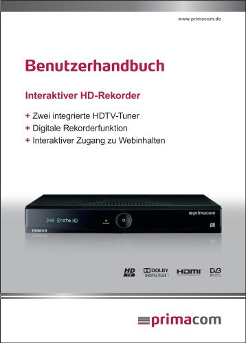 Anleitung Interaktiver HD-Rekorder - Primacom