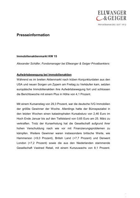 Artikel als PDF - Ellwanger & Geiger