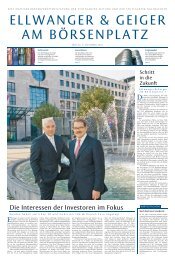 Sonderbeilage Stuttgarter Zeitung 09.11.2007 - Ellwanger & Geiger