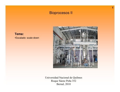 Clase Escalado - Universidad Nacional de Quilmes