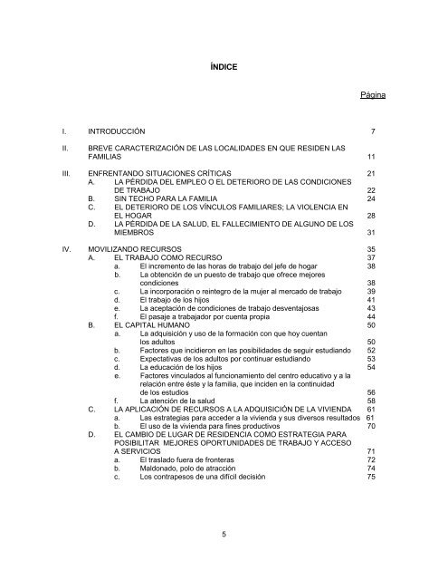 Los recursos de las familias urbanas de bajos ingresos para ... - Cepal