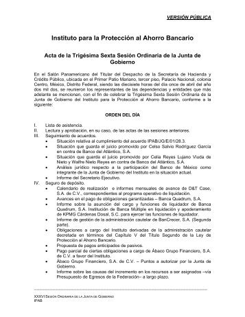 Instituto para la Protección al Ahorro Bancario - IPAB