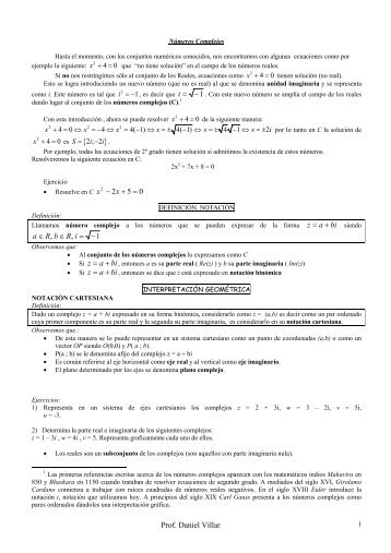 Número Complejo - Matematica