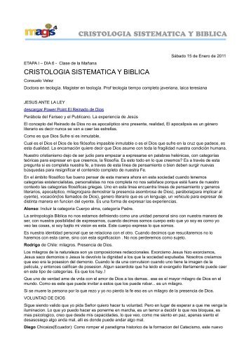 cristologia sistematica y biblica cristologia sistematica y biblica