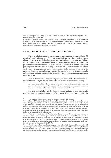 Ortega, Rosales y Velázquez: una mirada sobre un influjo ...