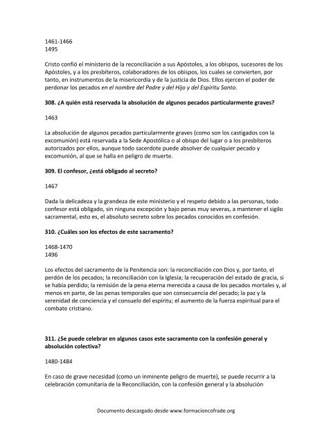 Compendio del Catecismo de la Iglesia Católica - Formación Cofrade