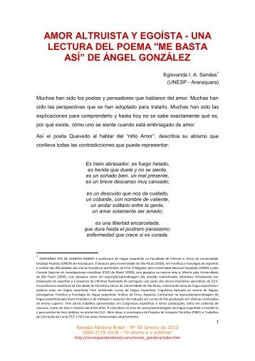 una lectura del poema "me basta así” de ángel gonzález