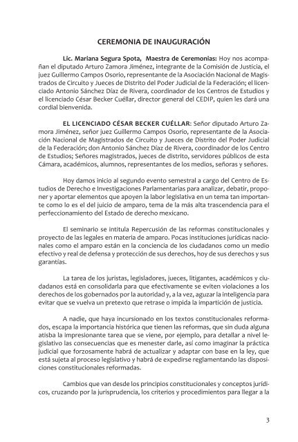 Repercusión de las Reformas Constitucionales y Proyecto de las ...