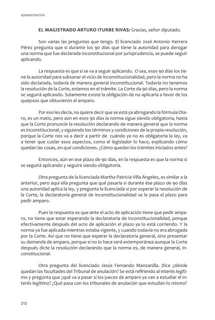 Repercusión de las Reformas Constitucionales y Proyecto de las ...