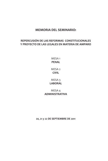 Repercusión de las Reformas Constitucionales y Proyecto de las ...