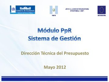 Módulo PpR – Sistema de Gestión (Siges)