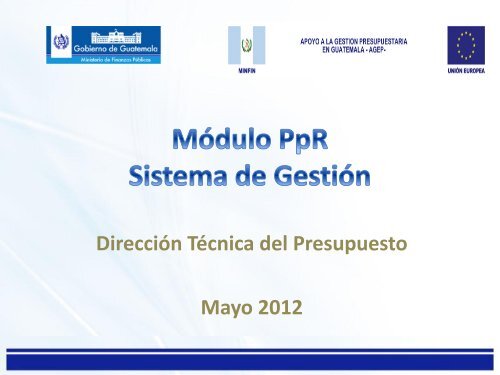 Módulo PpR – Sistema de Gestión (Siges)