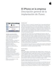 El iPhone en la empresa Descripción general de la ... - Apple