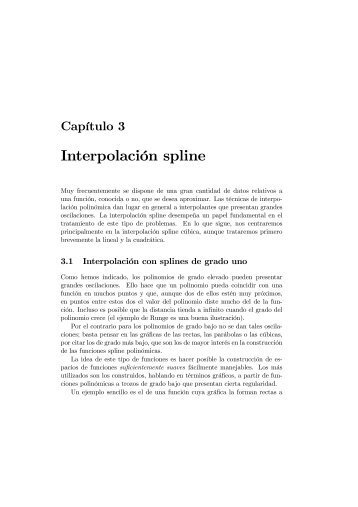 Interpolación spline