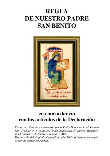 REGLA DE NUESTRO PADRE SAN BENITO - OCist